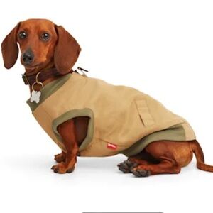 NWT Reddy tan dog bomber jacket M